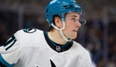 Sharks’ Celebrini becomes sixth teenage NHLer to register 100 points in a season