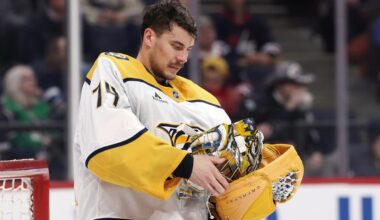 Predators’ Juuse Saros out day-to-day with upper-body injury
