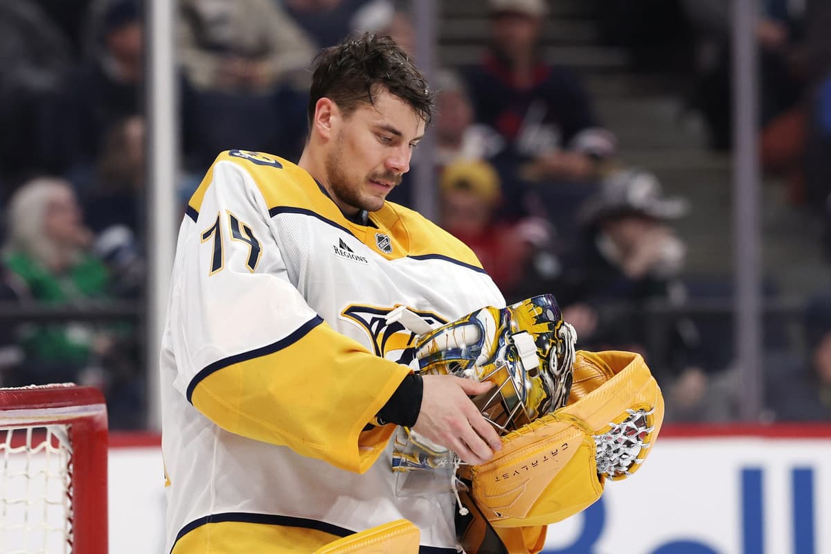 Predators’ Juuse Saros out day-to-day with upper-body injury