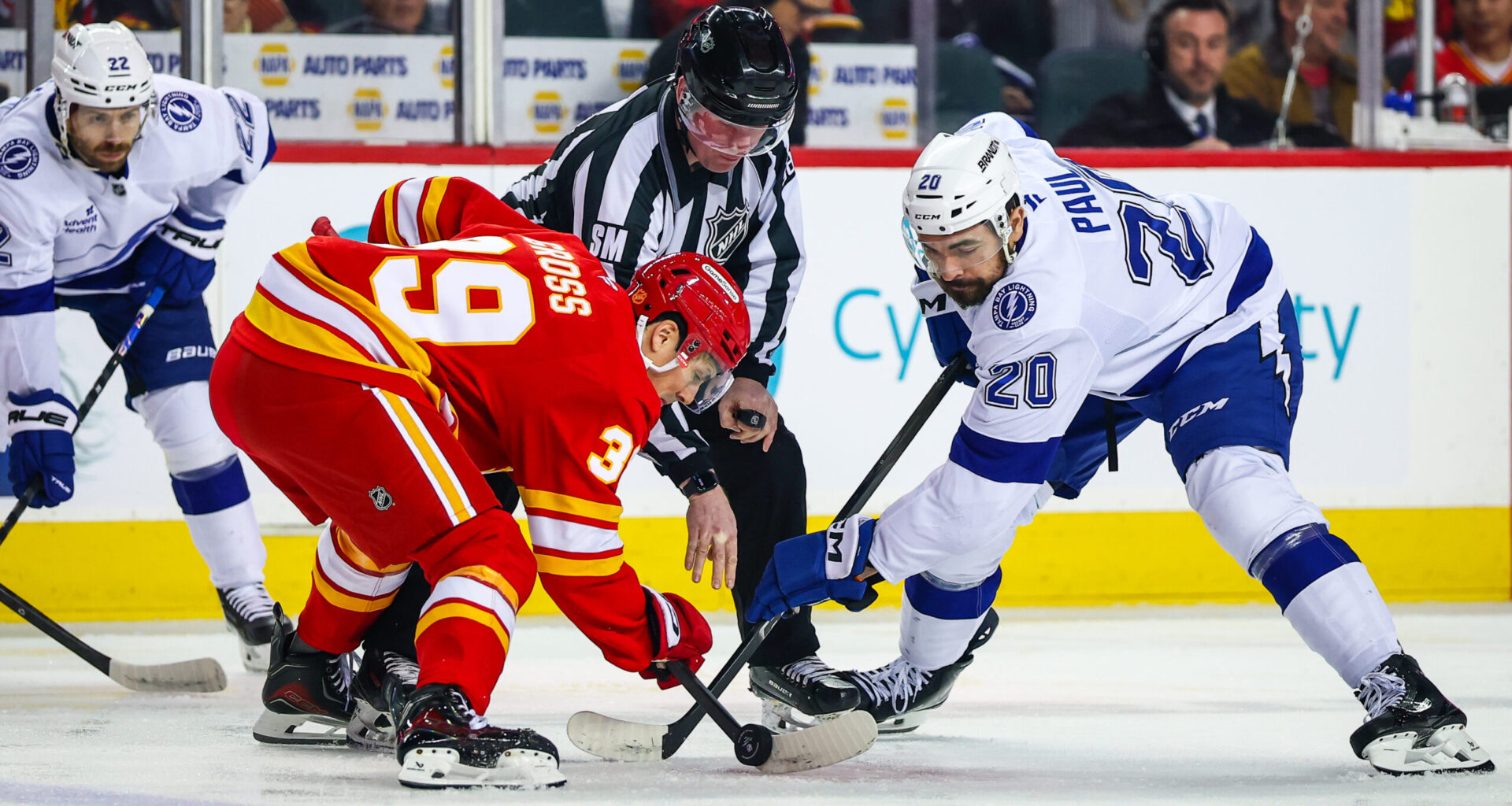 Lightning battle back only to fall in overtime to Flames, 4-3