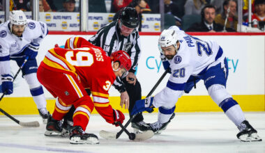 Lightning battle back only to fall in overtime to Flames, 4-3