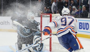 Oilers’ McDavid scores 400th goal, becomes third-fastest player to hit 1,200th point