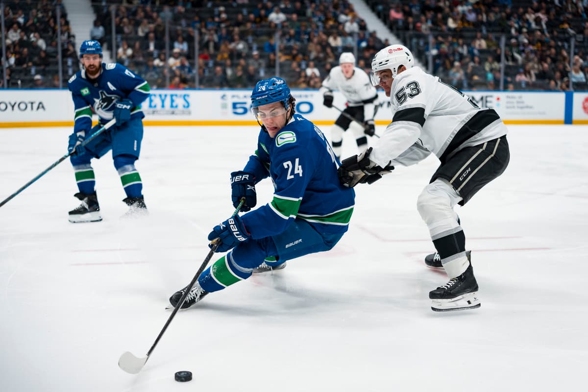 Boeser and Buium talk late game fight after Canucks’ 4-0 loss to Kings