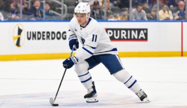 Maple Leafs’ Max Domi fights Ducks’ Radko Gudas three seconds into contest