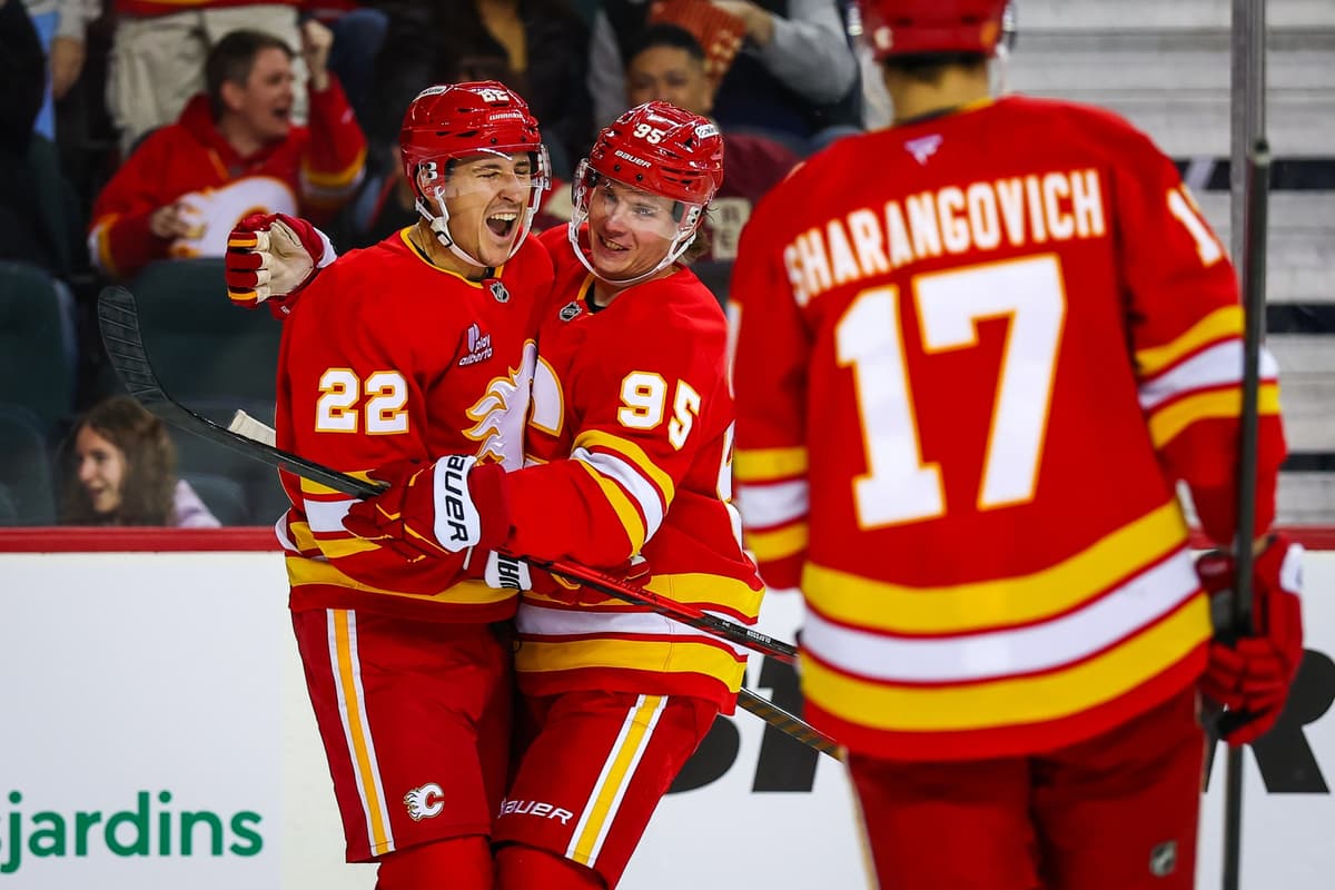 Flames overpower Canucks in Saturday night clash