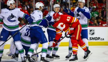 Canucks’ third pairing has a solid night in loss to Flames