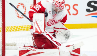 John Gibson Leaves Game Against Nashville Predators