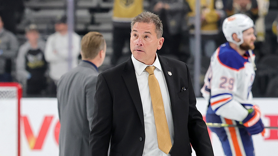 Vegas Golden Knights coach Bruce Cassidy 2025...