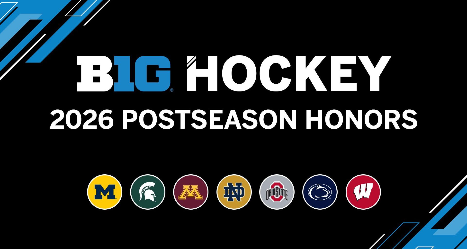 Big Ten Conference Announces Hockey Postseason Awards