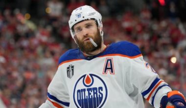 Edmonton Oilers general manager Stan Bowman ‘optimistic’ Leon Draisaitl can return for playoffs