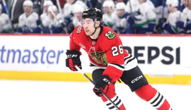 Chicago Blackhawks D Louis Crevier and F Andrew Mangiapane sidelined by injuries
