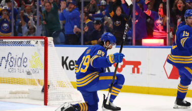 Jack Quinn scores 3 and Buffalo Sabres beat San Jose Sharks 6-3 for 8th straight win