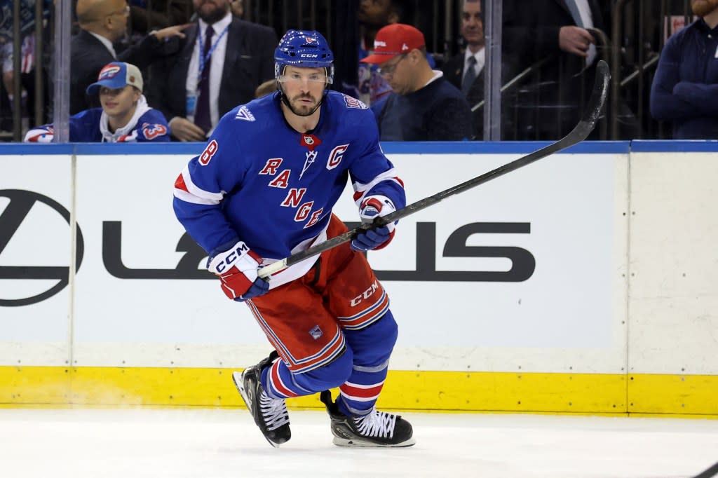 J.T. Miller is pictured during the Rangers’ March 2 game against the Blue Jackets. IMAGN IMAGES via Reuters Connect