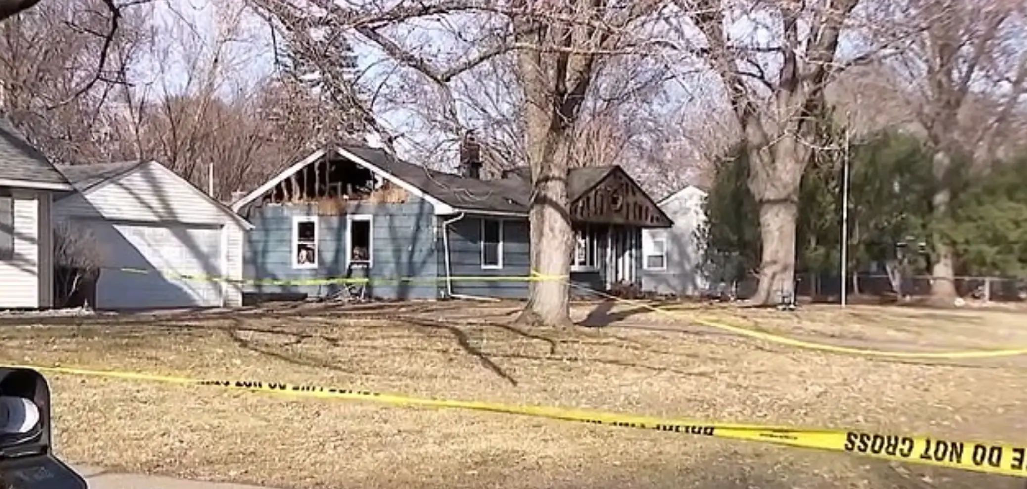 Jessi's home following the fire (Fox 9)