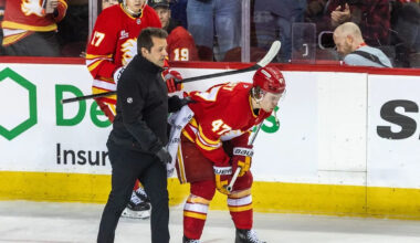 Panthers' A.J. Greer faces disciplinary hearing for hit on Flames' Connor Zary