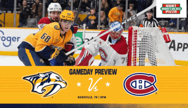 GAME DAY: Canadiens vs. Preds, March 28