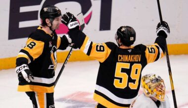 Tommy Novak scores in OT to lift the Penguins past the Bruins, 5-4