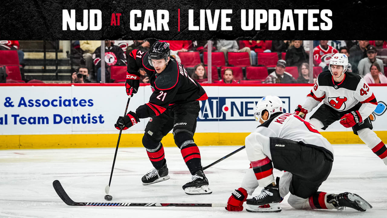 LIVE UPDATES: Hurricanes 3, Devils 1