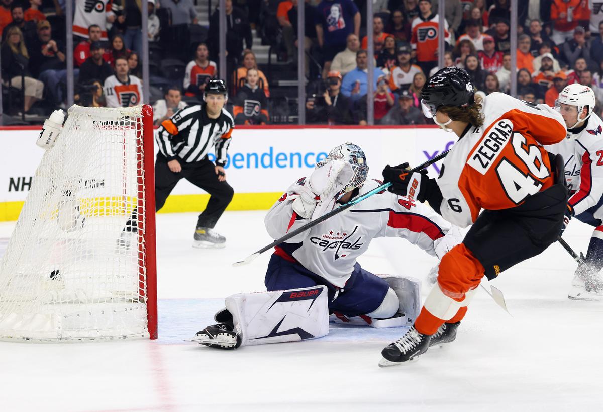 Zegras, Ersson Help Flyers Down Capitals