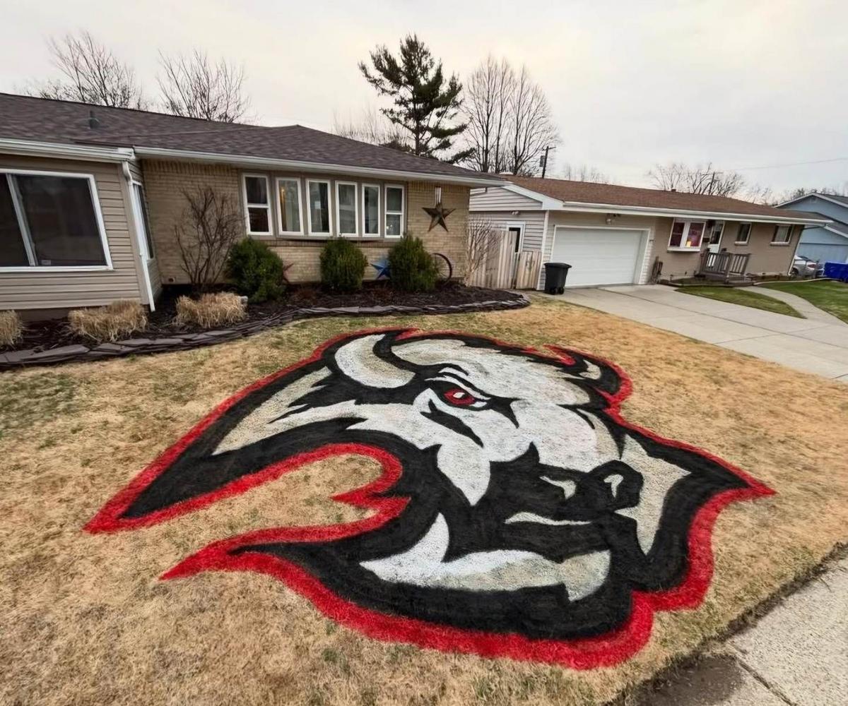 WNY Company Offers MASSIVE Sabres Logo in Fans Front Lawn