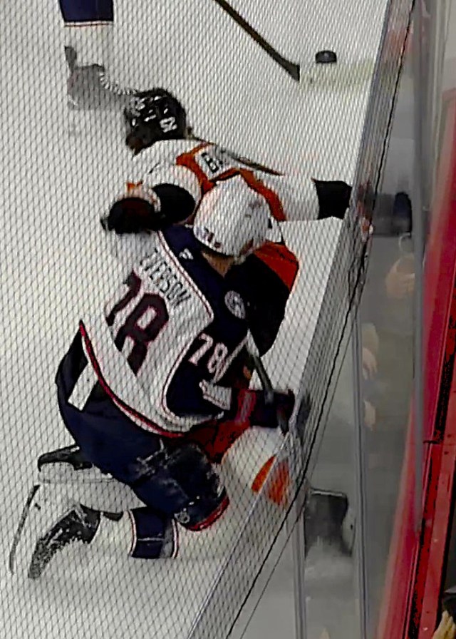 Blue Jackets Bullseye on Barkey