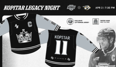LA Kings to Celebrate Anže Kopitar with Pregame Ceremony on April 2