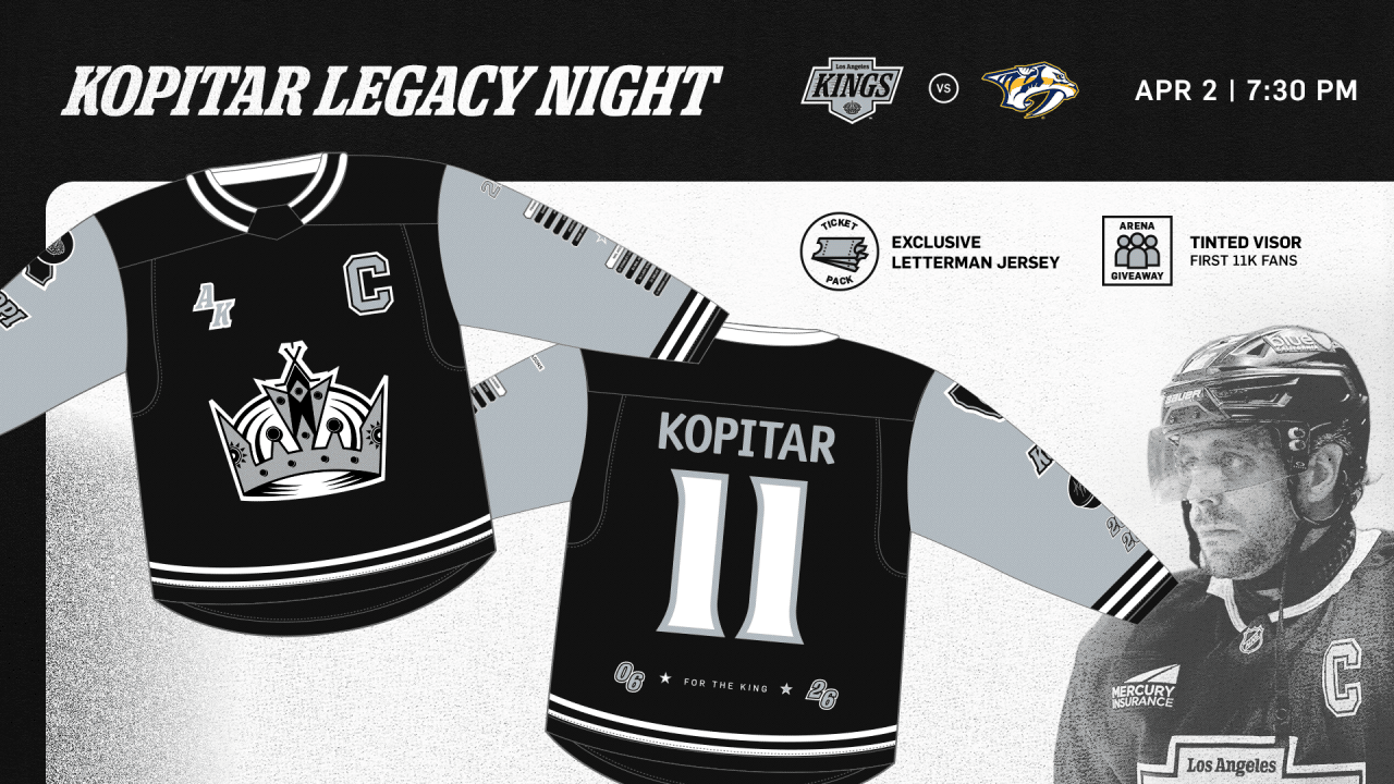 LA Kings to Celebrate Anže Kopitar with Pregame Ceremony on April 2