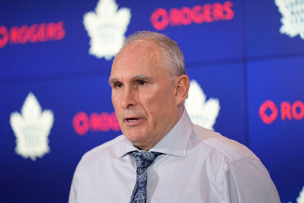 Toronto Maple Leafs head coach Craig Berube during a press conference.John E. Sokolowski-Imagn Images