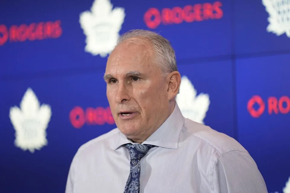 Mar 12, 2026; Toronto, Ontario, CAN; Toronto Maple Leafs head coach Craig Berube during a media conference after a win over the Anaheim Ducks at Scotiabank Arena. Mandatory Credit: John E. Sokolowski-Imagn Images
