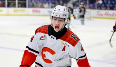 NHL Draft: Top prospect Carson Carels leaves Prince George's playoff opener with injury, misses Game 2