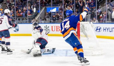 Islanders survive for crucial win against Blue Jackets