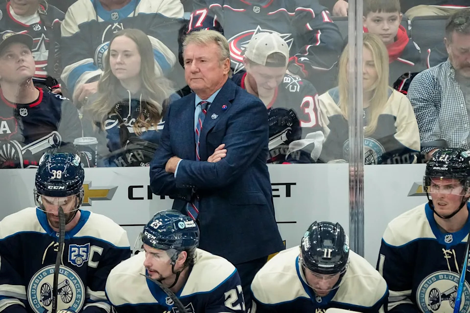 Blue Jackets coach Rick Bowness watches during a game against the Islanders on Feb. 28.