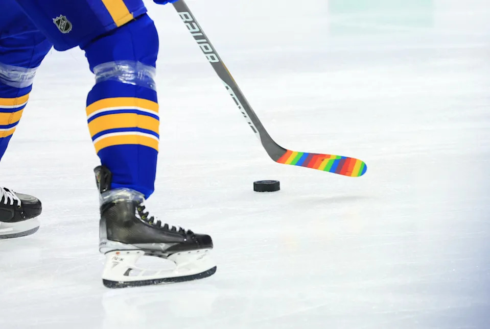 NHL pride nights are common. (Photo by Bill Wippert/NHLI via Getty Images)Bill Wippert&sol;Getty Images
