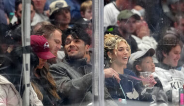 Puka Nacua, Overtime Megan spotted at NHL game as busy offseason continues