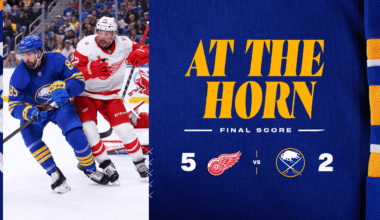 At the Horn | Red Wings 5 - Sabres 2