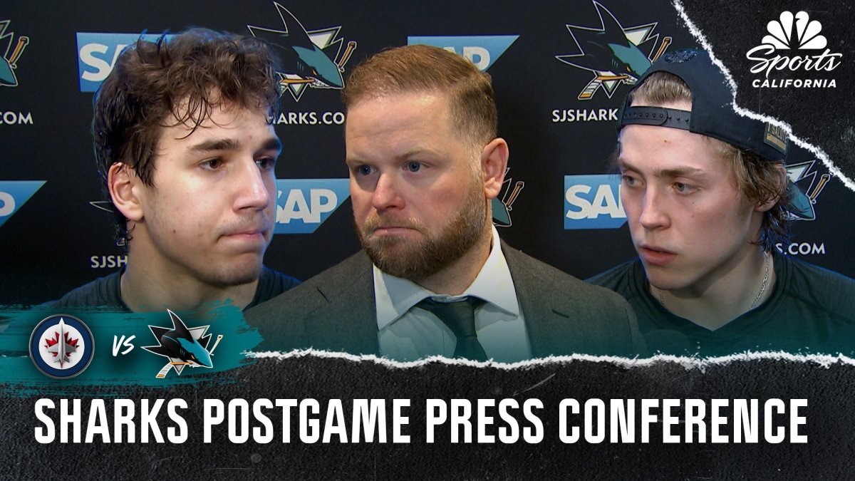 Michael Misa, Sharks players break down exciting 2-1 overtime win vs. Jets