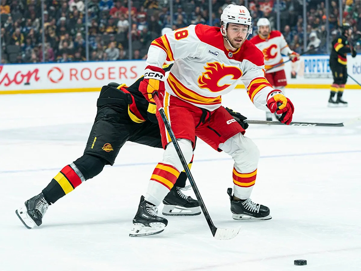 John Beecher's best game for Calgary Flames comes at just the right time