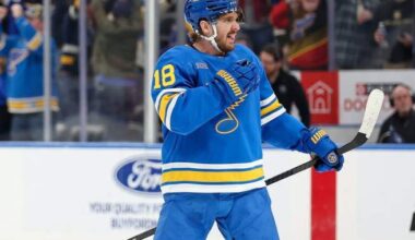 Blues rally from 2-0, beat Oilers 3-2 on OT goal with 9 seconds left - Edmonton