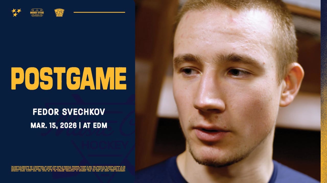 Postgame: Fedor Svechkov | Nashville Predators