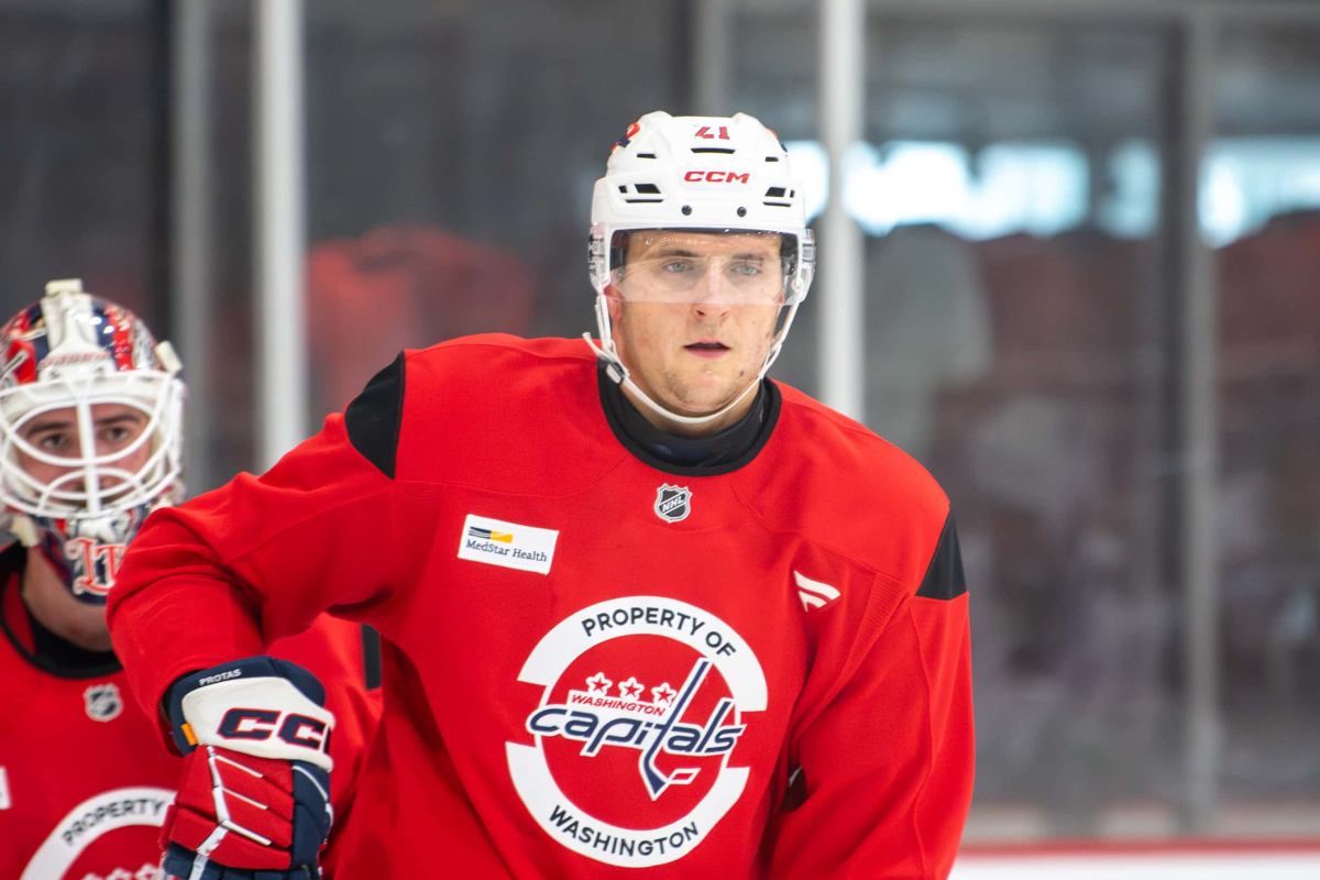 Aliaksei Protas is ‘going to miss a little bit of time’ after head-on-head collision with Nic Dowd