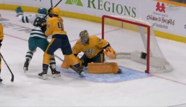 Adam Gaudette with a Goal vs. Nashville Predators