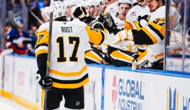Pens Points: Rust celebrates 20-goal milestone
