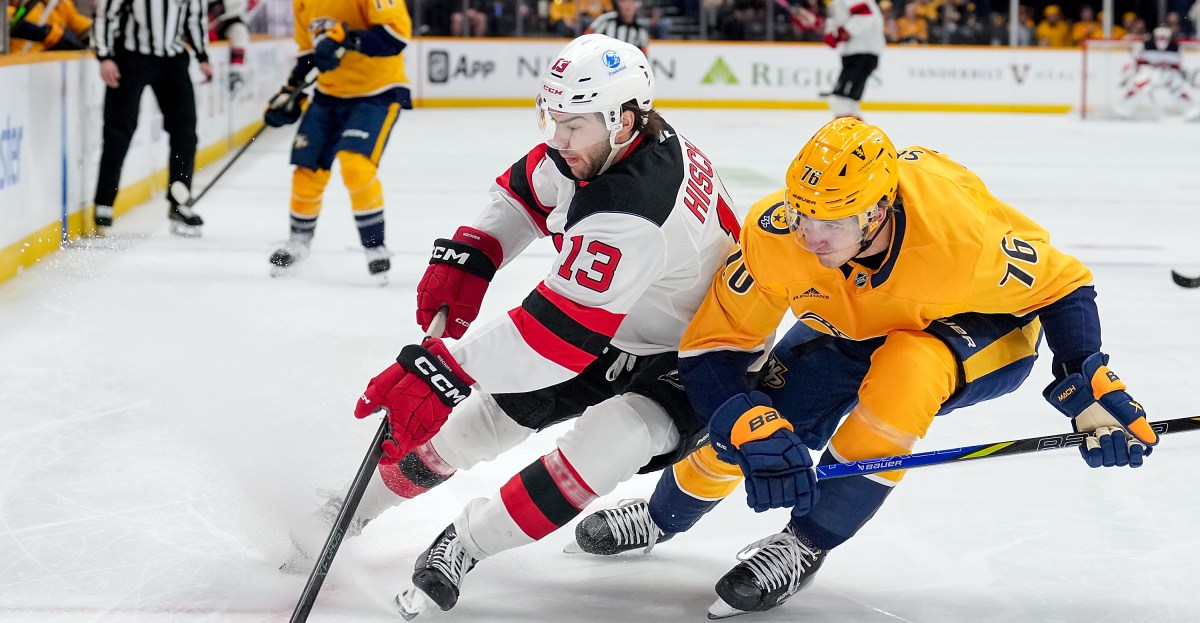 Nico Hischier Scores Twice In New Jersey Devils’ 4-2 Win Over Nashville Predators