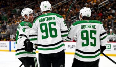 Rantanen scores in return from injured reserve, Stars top undermanned Penguins 6-3