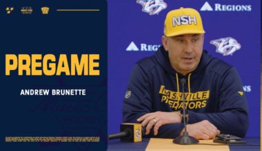 Pregame: Andrew Brunette | Nashville Predators