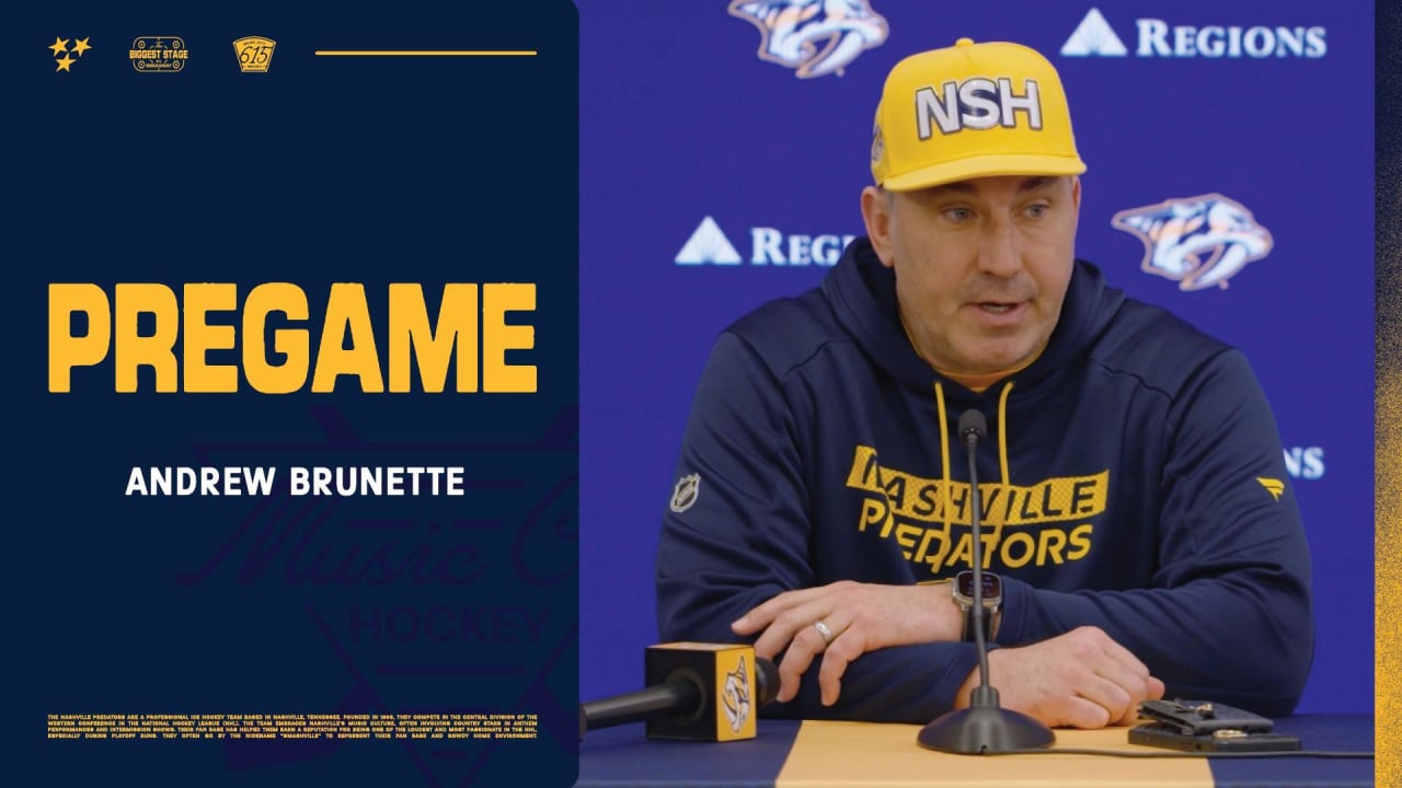 Pregame: Andrew Brunette | Nashville Predators