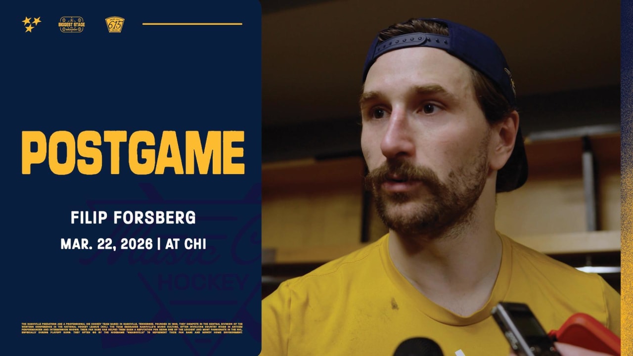 Postgame: Filip Forsberg | Nashville Predators