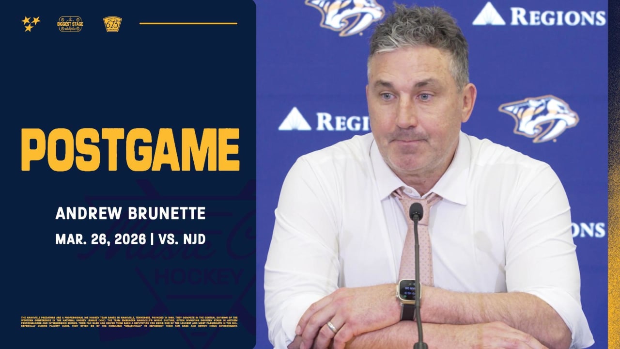 Postgame: Andrew Brunette | Nashville Predators