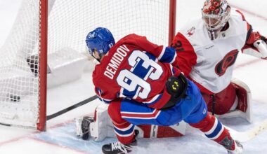 'Dobes was unreal' as Canadiens beat Hurricanes