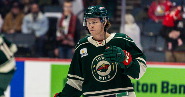 MINNESOTA WILD RECALLS FORWARD HUNTER HAIGHT FROM IOWA